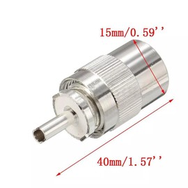 20 Pieces UHF Male PL259 Plug Solder RG8 RG213 LMR400 Coax Coaxial Cable Connector