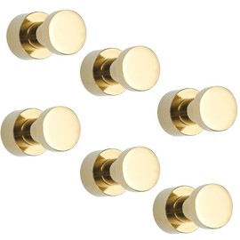 HAMILO Wall Hooks, Storage Supplies, Screw-on Type, Interior Decoration, Set of 6