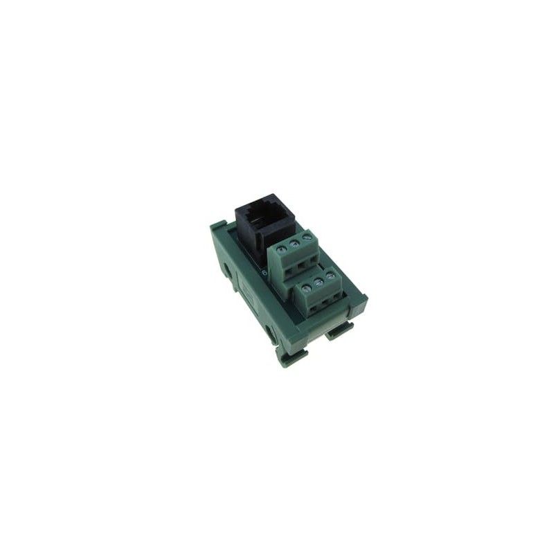 RJ11 6P6C Connector Breakout Board Module Screw Terminals Din Rail