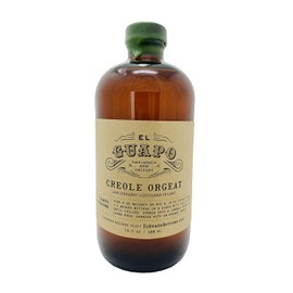 El Guapo Bitters Creole Orgeat Syrup Made with Pecans Instead of Almonds and Pure Luisianna Cane Sugar - Perfect Addition to Milk Punch or Eggnog - Excellent Almond Syrup Substitute (16.5 oz)