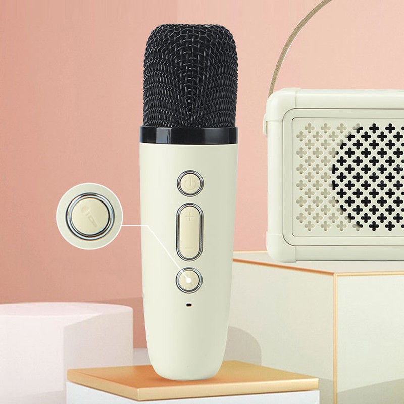 Karaoke Bluetooth Speaker Long Lasting Portable Multifunctional Wireless Microphone Miniature