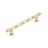 JIASENBAO Brushed Gold Cabinet Pulls 5" Hole Center 2 Pack