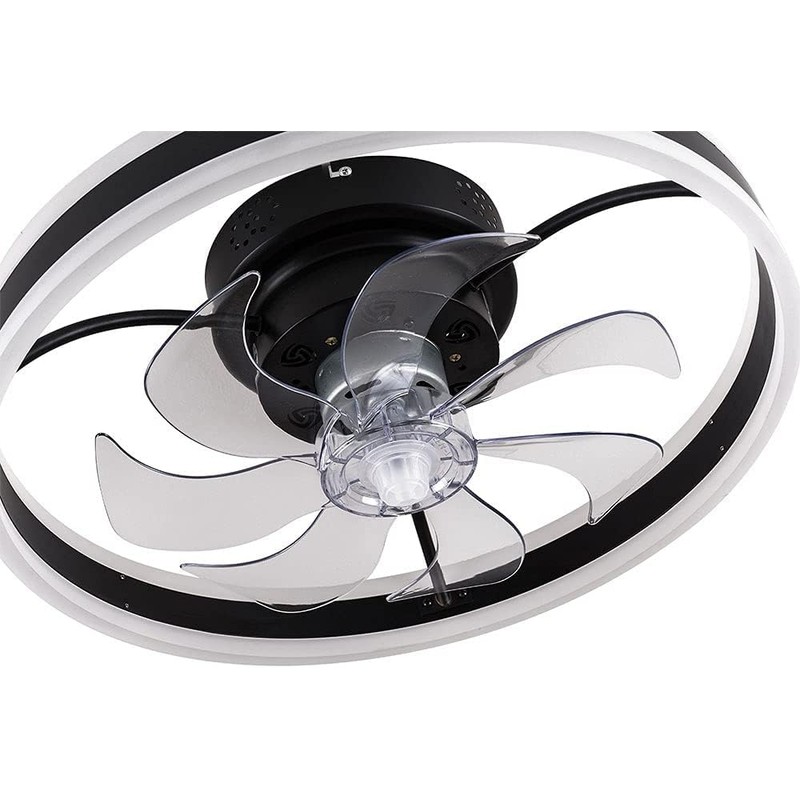 BIXIBIN 52" Modern Ceiling Fan with Light, Remote Control, 3-Speed