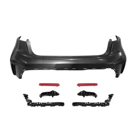 Rear Upper Bumper Cover with Reflector & Bracket For 20-25 Toyota Corolla SedanFor 2020 2021 2022 2023 2024 2025 Toyota Corolla SE XSE LE LXE