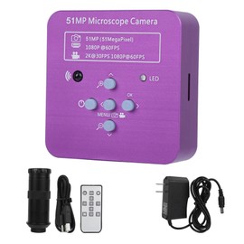 Asixxsix Cámara de microscopio HDMI, 1080P Cámara de microscopio de Video Digital electrónica Industrial 130X C Lente de Montaje Sensor CMOS Zoom Digital Microscopio USB con Control Remoto