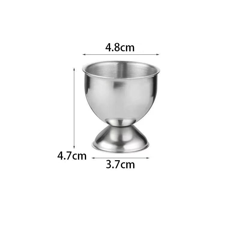 4 Pcs Stainless Steel Egg Cups Small Egg Cup Holders