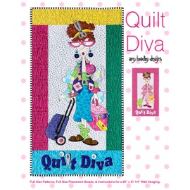 Amy Bradley Designs ABD169 Diva Quilt Pattern, Pink