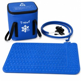 Ice Therapy Machine with Universal Large Flat Pad, 16QT Quiet Cold Therapy System with Auto Timer & Adjustable Flow for Arm, Back, Waist, Knee, Hip & Leg