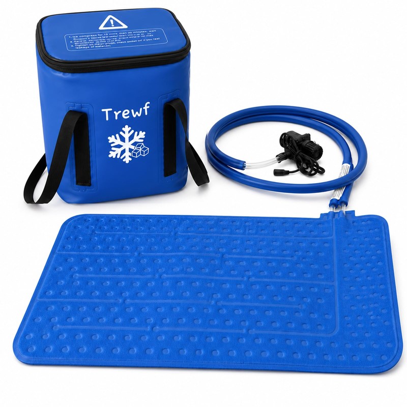 Ice Therapy Machine with Universal Large Flat Pad, 16QT Quiet