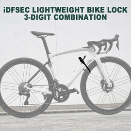 iDFSEC Zip Tie Lock, Adjustable Cable Tie with Stainless Steel Core - Multi-Purpose Cable Lock for Securing Helmets, Bicycles, Skis, Scooters, Café, Gate Door (1/Pack, Black)