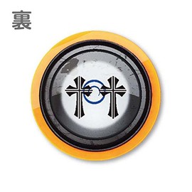 Nakai Golf Marker with Built-in Magnetic Fluorescent Acrylic Green Marker (Cross)