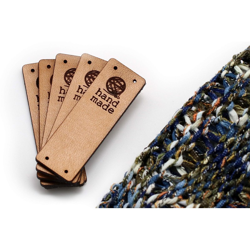 Handmade Leather Labels Model D - (Pack of 30 -