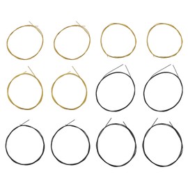 Be In Your Mind 2 Sets 2409 Guitar Strings Bass Section 80/20 Bronze Winding Treble Section Black Nylon Suitable for Classical Guitar Strings