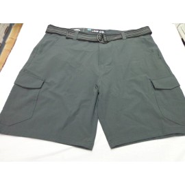 IRON CO. 'Warder'   Stretch Tech  Cargo Belted  Shorts Surf Grey Size 40   NEW
