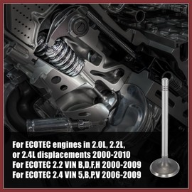 HEROFFIX 16pcs Intake Exhaust Engine Valves 12615936 12622329 for Chevy Cavalier Cobalt HHR Malibu for Oldsmobile Alero for Pontiac G5 G6 Grand Am for GM 2.0L 2.2L 2.4L Replace Parts