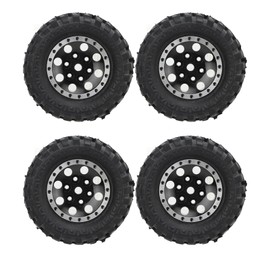 4PCS RC Car Wheels 8 Holes Wheels and Tires Set for Xiaomi Jimny XMYKC01CM 1/16 Remote Control Cars Black