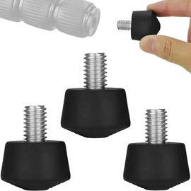 3 Pcs Tripod Foot Pad Tripod Accessories Rubber Butcher Replacement Nonslip Tripod Monopod Foot Pad 3/8" Thread Tripod Foot Pad Replacement Anti-Slip Stable Photography Accessories