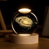COQIRAUSEN Saturn Crystal Ball, 2.4 inch Decorative Quartz Glass Ball