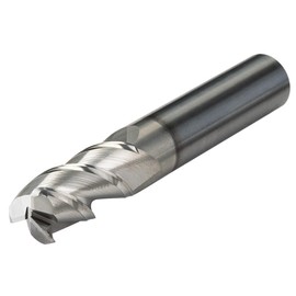 Micro 100 ARC-500-3-030 Corner Radius End Mill, 1/2" Cutter Dia, 1" LOC, .030" Corner Rad, 3 Fl, 1/2" Shank Dia, 3" OAL, Uncoated