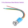 DMiotech 1 Pcs 3/4" Stainless steel Latching Push Button Switch