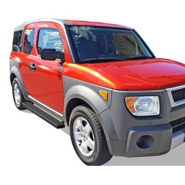 APS iBoard Running Boards (Nerf Bars Side Steps Step Bars) Compatible with 2003-2011 Honda Element Sport Utility 4-Door (Exclude SC Model) (Black Powder Coated 5 inches)