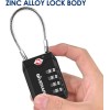 NoBrand 2 Pack TSA Approved Travel Luggage Locks, 4-Digit Cable