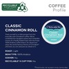 Cinnabon Classic Cinnamon Roll, Single-Serve Keurig K-Cup Pods, Flavored Coffee,