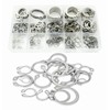 Elantek 330Pcs 15-Size Metric 304 Stainless Steel External Retaining C-Clips