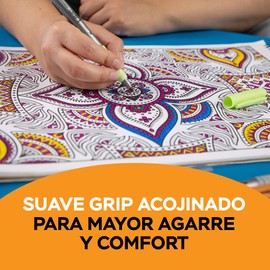 BIC, Marcador Permanente de Punto Fino con Grip, Marca Diferentes Superficies, Marking, Tinta Color Negro, 12 piezas