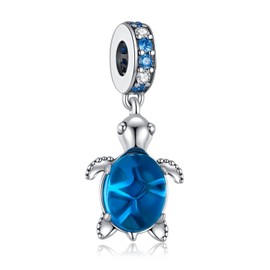 Alstiva Animal Rabbit Four-Leaf Clover Charm, 925 Sterling Silver, 5A Cubic Zirconia, Charm Bead Pendant for European Bracelets, Necklaces, Jewellery Gift for Women, Sterling Silver, Cubic Zirconia