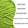 Plush Chunky Chenille Yarn for Crocheting, Soft Fluffy Velvet Yarn