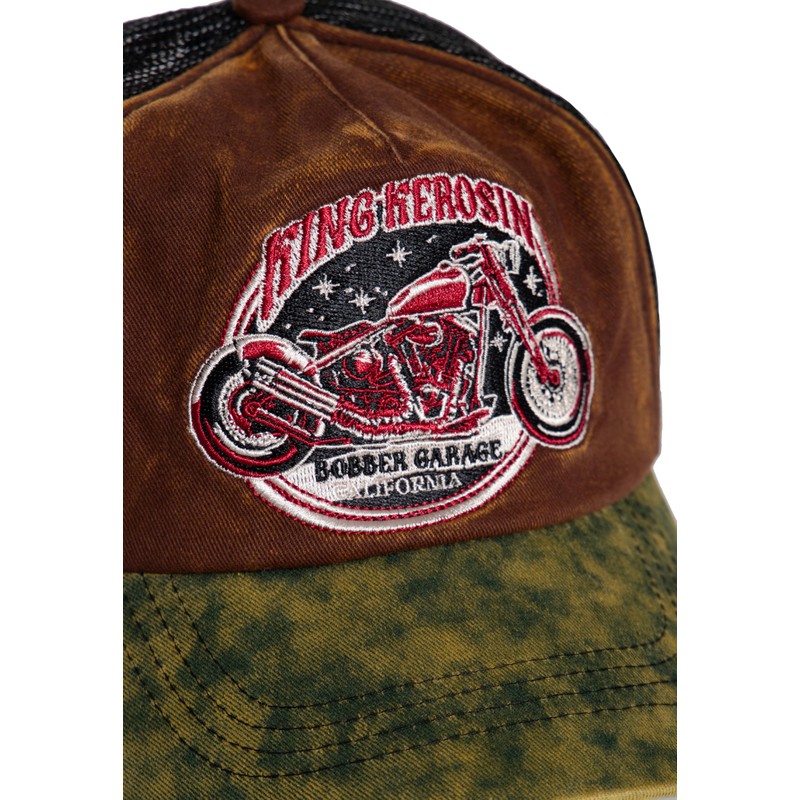 King Kerosin Men's Trucker Cap Vintage Retro Bobber Motorcycle Biker