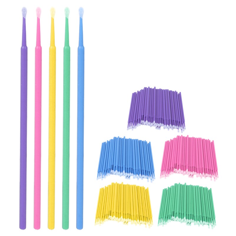 500pcs Disposable Eyeliner Cleaner Soft Cotton Tips Mini Makeup Cleaning