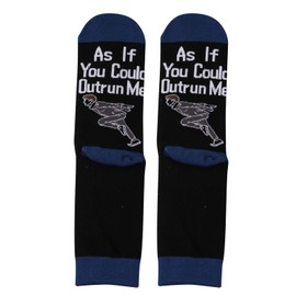 PXTIDY Twilight Inspired Socks As If You Could Outrun Me Gifts Vampire Lovers Gifts Bella Edward Role Fans Socks, blue