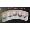 Unbranded Press-On Nails 24 Pieces - USA Pre-designed Theme -