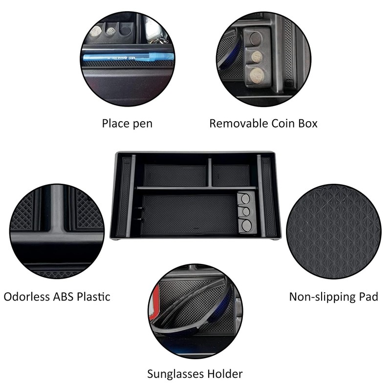 JOJOMARK Center Console Organizer Tray fits for 2019-2022 GMC Sierra/Chevy