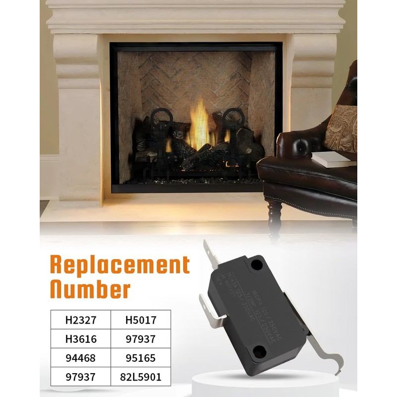 JUQAFY Micro Safety Switch Fit for Lennox Gas Fireplaces Inserts,