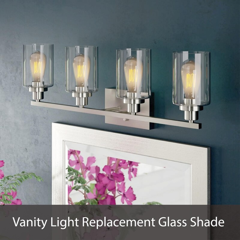 Aspen Creative 28011-61-1 Clear Seeded Glass Shade for Pendant Lights,