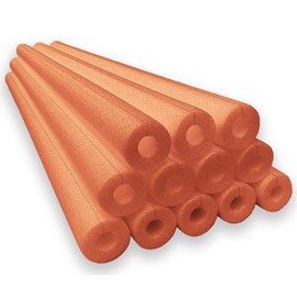 Oodles of Noodles Clamp-On Standard Size Foam Noodles - 12 Pack - Extra Dense, Buoyant Foam Tubes Used as Sharp Edge Protectors, Corner Guards, Padding, Pipe Insulation, DIY Protection Projects & More
