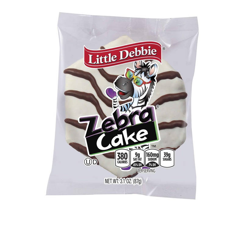 Little Debbie Zebra Cakes, Large 3.1 ounce, Individually Wrapped (Pack