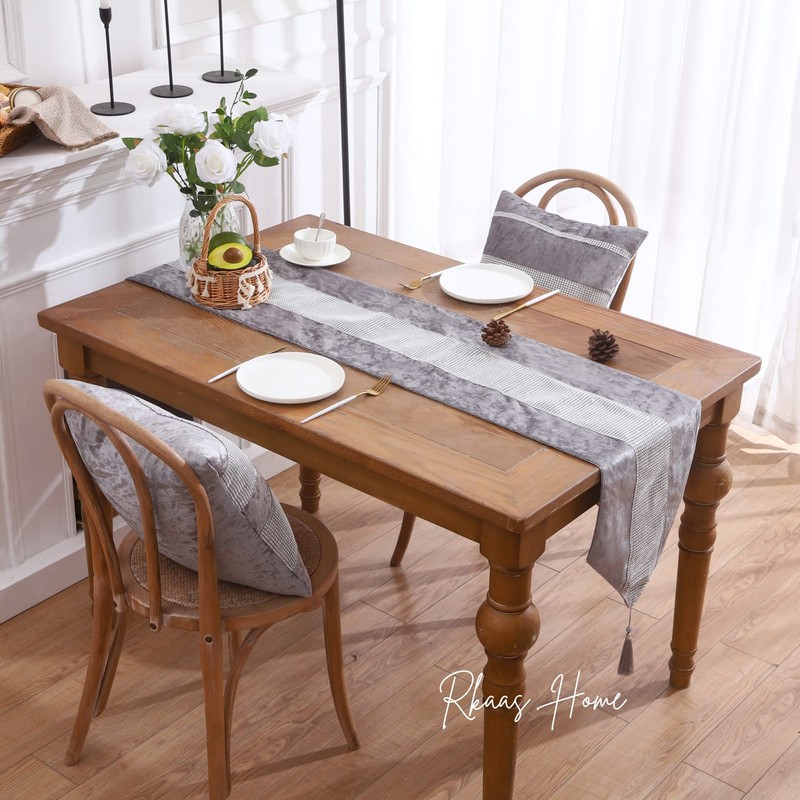 RKAAS HOME Super Soft Decorative Luxurious Diamante Crushed Ice Velvet