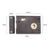 Rim Latch Snib Lock Black Surface Mounted Lock for Bathrooms