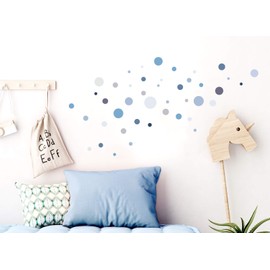Little Deco DL390 Wall Stickers 86 Dots for Children's Rooms, Boys, Girls, Circles, Colourful, Available in Various Colours