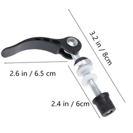 LSHEQYI Seatpost Clamp,2 Pcs Aluminum Alloy Bicycle Quick Release Seat Post Clamp Skewer Bolt Tool for Cycling