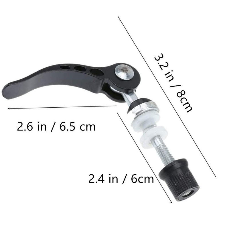 LSHEQYI Seatpost Clamp,2 Pcs Aluminum Alloy Bicycle Quick Release Seat