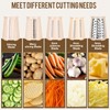 YHBRAK Rotary Cheese Grater with 5 Well-designed Blades & Strong