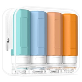 Redfly Travel Bottles for Toiletries, 3oz Tsa Approved Travel Size Containers, BPA Free Leak Proof Travel Containers for Toiletries, Refillable Travel Accessories for Shampoo Conditioner Mix