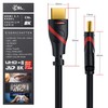 CSL- Ultra HD 4K HDMI Cable White/Red/Black V2 Black