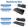 PZWLI 4PCS Golf Cart Seat Covers Kit, Front and Rear