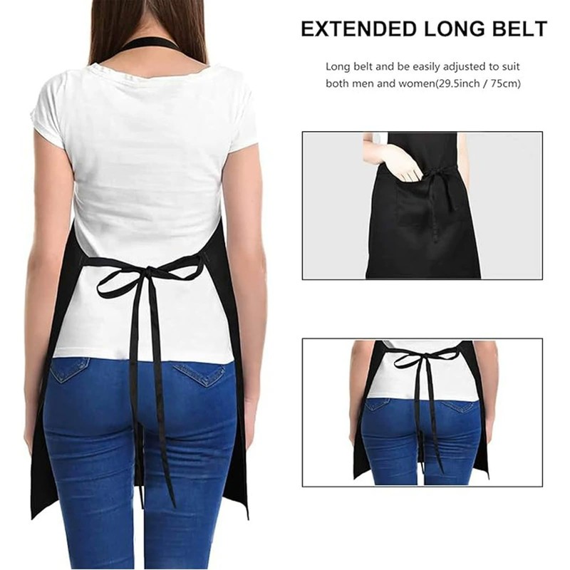 YONEEKSS 2 Pack Kitchen Apron Adjustable Bib Apron with 2